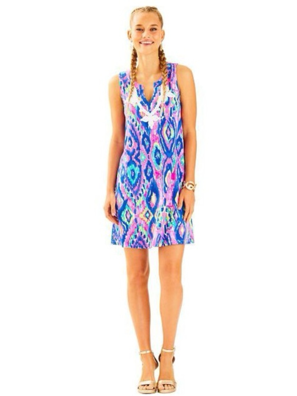 Lilly Pulitzer Gemma Dress in Multi Luminescent Sz M - Picture 2 of 13